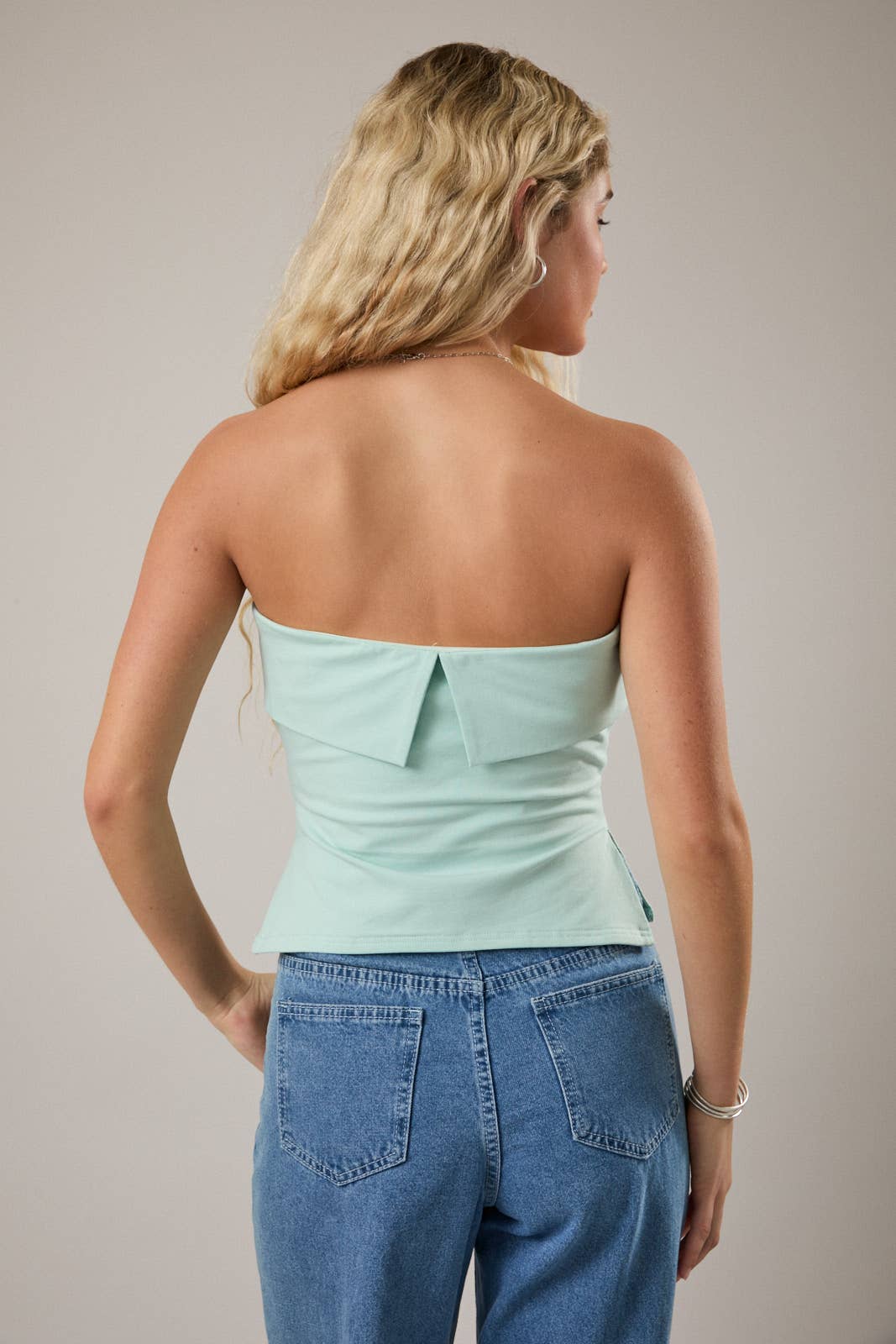 Strapless Folded Tube Top— Mint – MONK + I