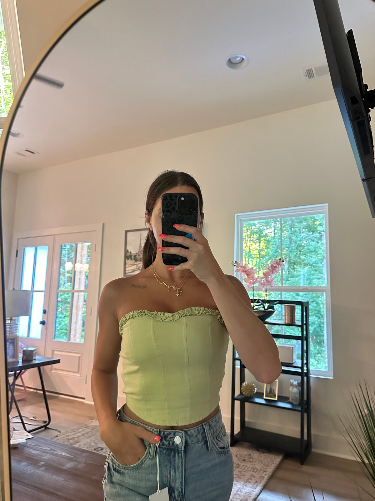 Mable Crop Top- Sage