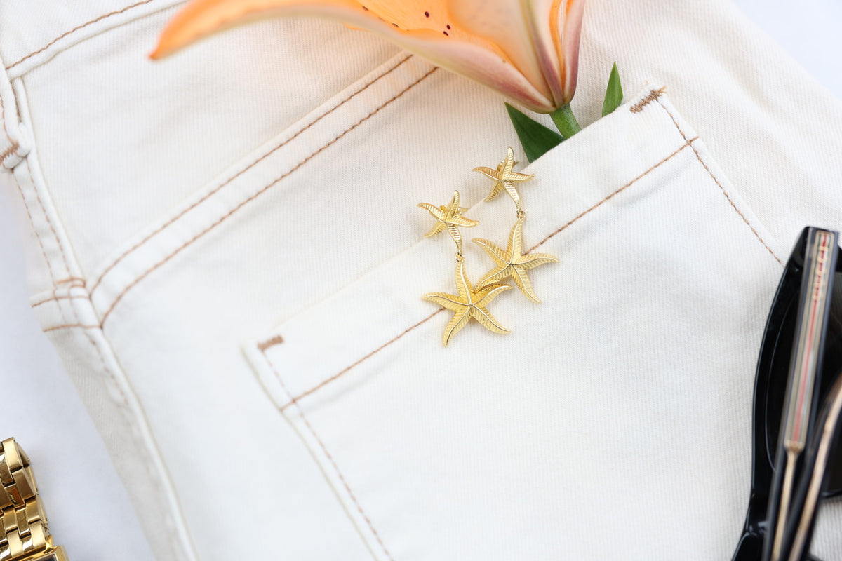Double Starfish Stud
