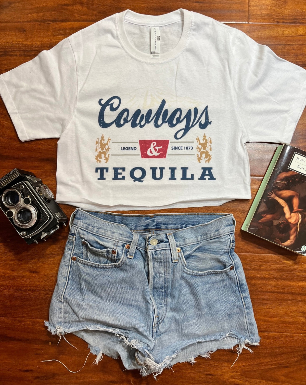 Cowboys & Tequila Cropped Top